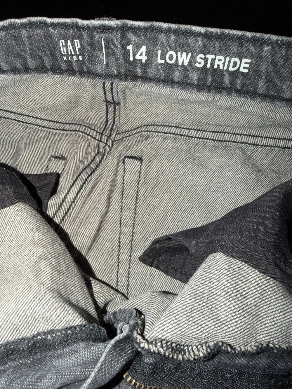 GAP Distressed Wide-Leg Jeans - Gray